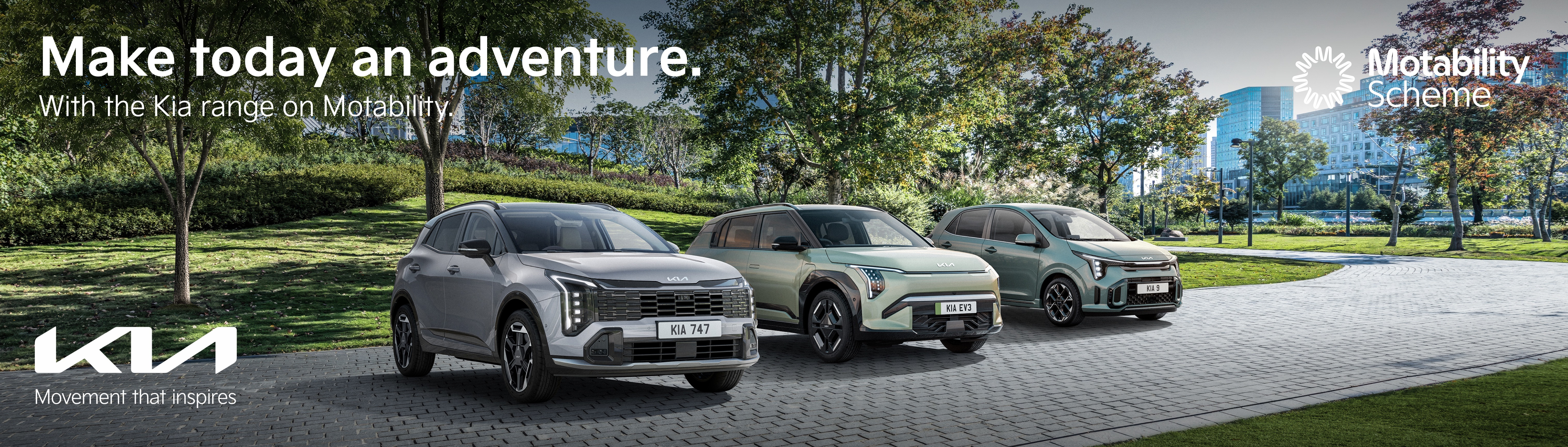 kia Q3 motability range