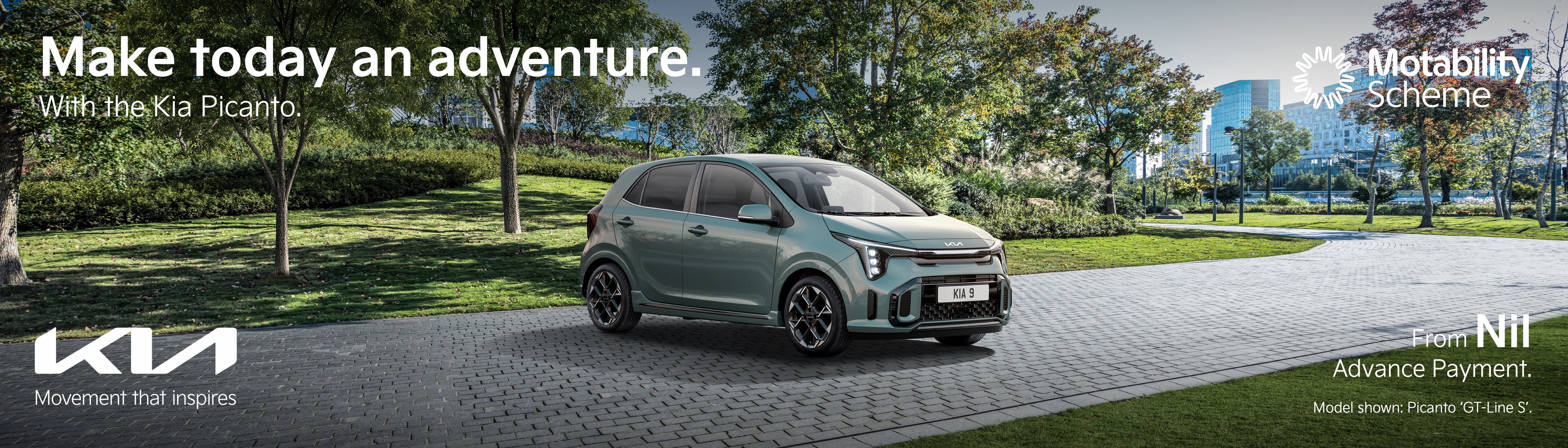 Kia Picanto Q3 motab banner