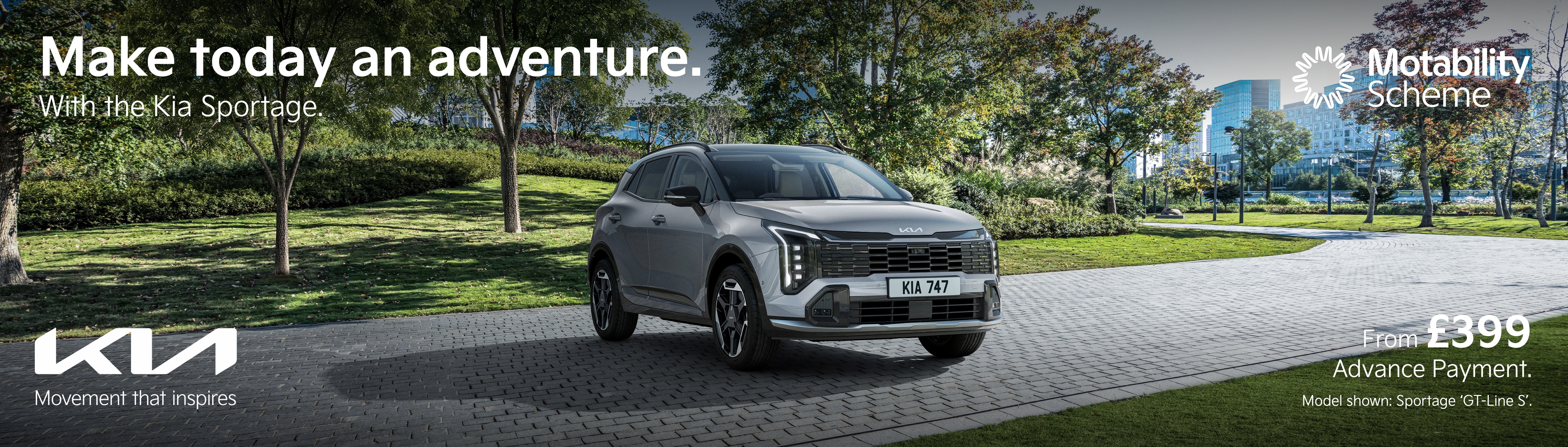 kia Sportage Q4 motab web banner
