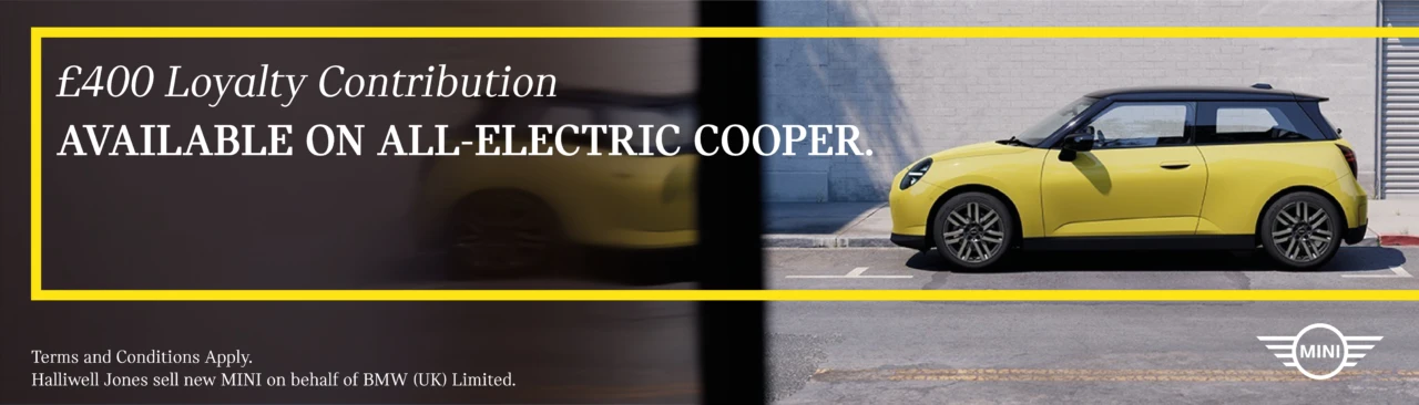 £400 Loyalty Contribution Available on All-Electric Cooper
