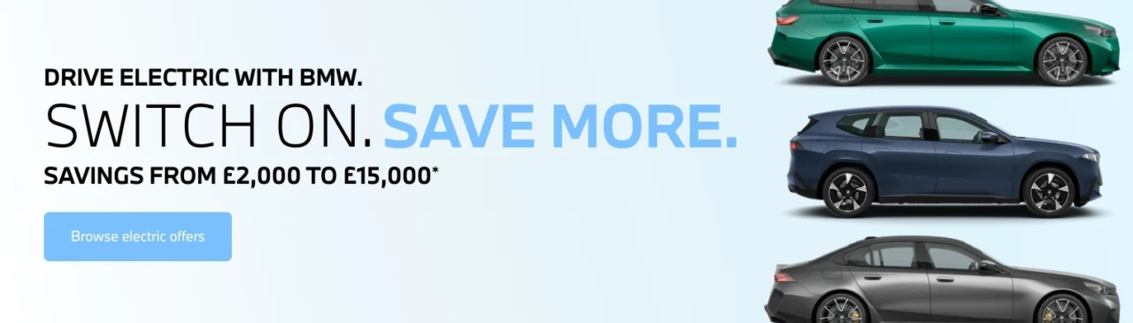 BMW Switch on. Save More. Banner