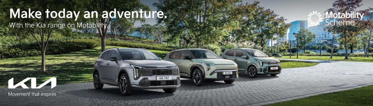 kia Q3 motability range Banner