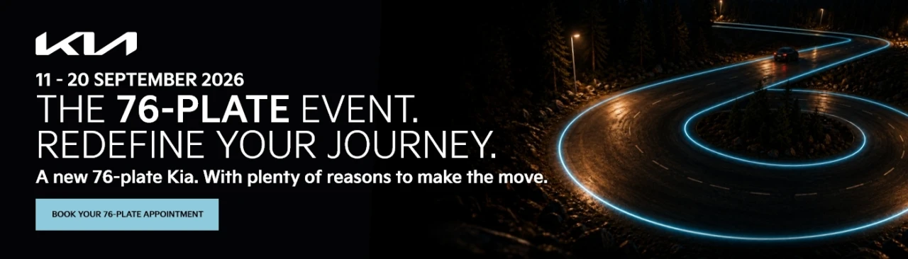 Kia 76 Plate Event Banner