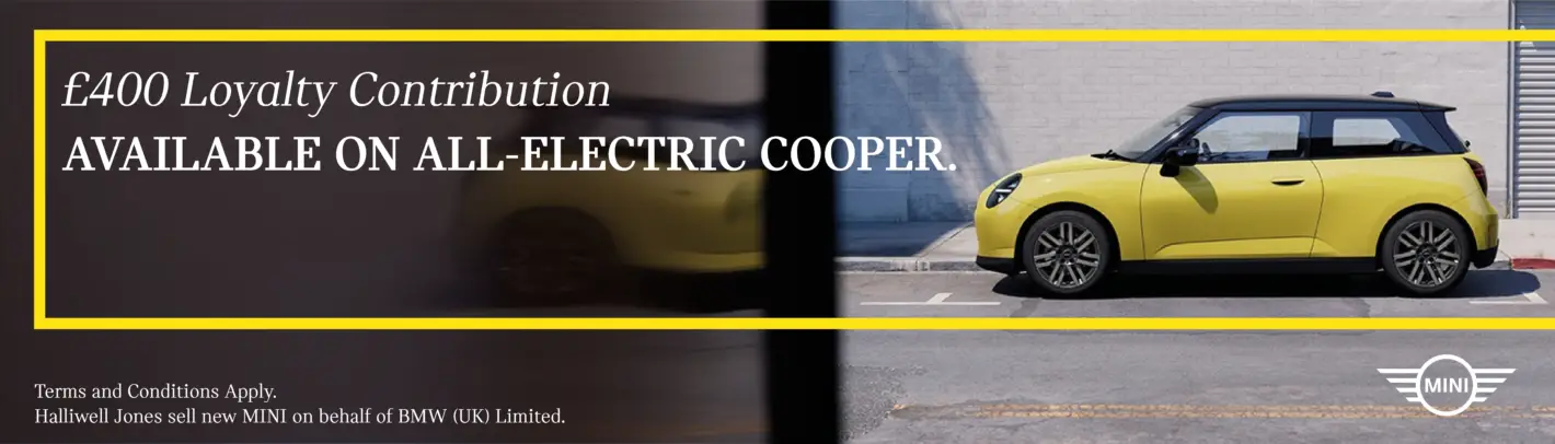 £400 Loyalty Contribution Available on All-Electric Cooper