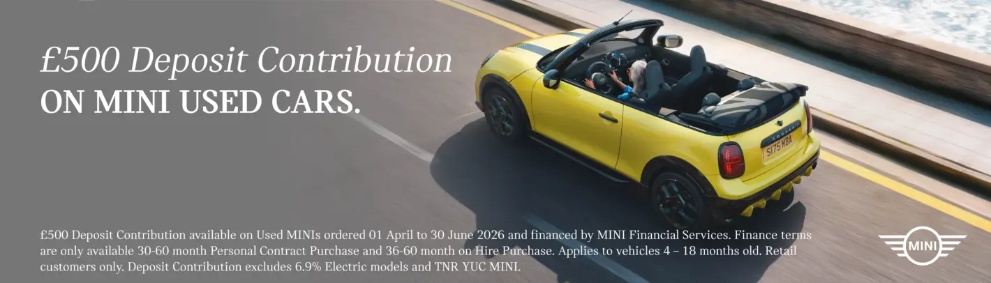 MINI Used £500 Dep Con
