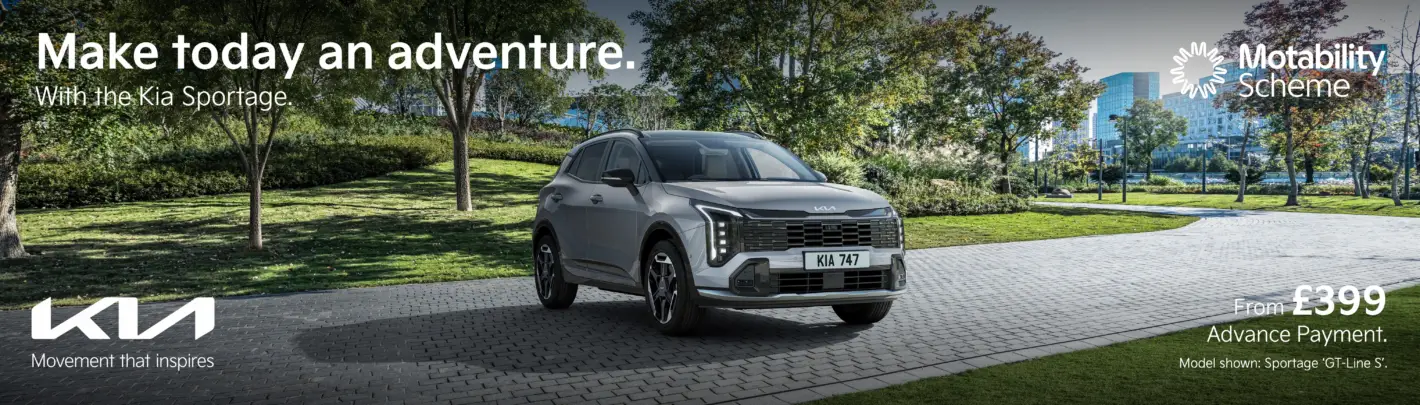 kia Sportage Q4 motab web banner