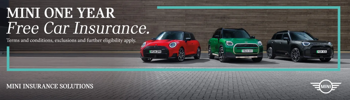 MINI One Year Free Insurance - Desktop Banner
