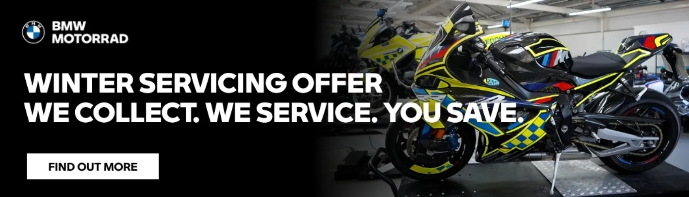 BMW Motorrad Winter Collection and Delivery - Desktop Banner