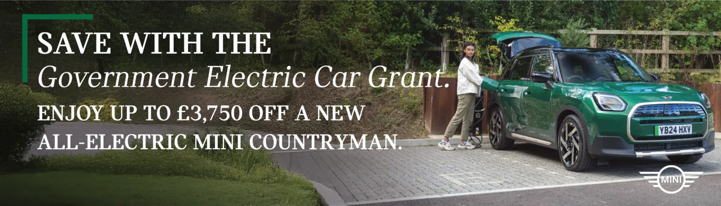 Electric MINI Car Grant - Desktop Banner