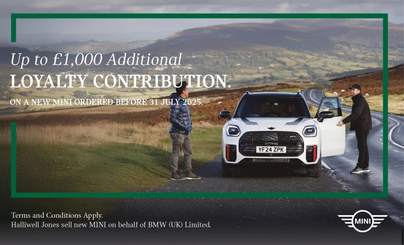 Up to £1,000 Loyalty Contribution on your new MINI*.