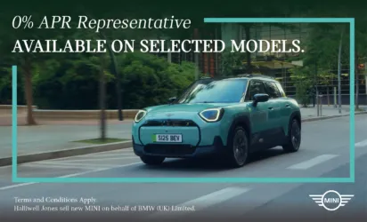 0% APR Representative on Electric Cooper and Electric Aceman - Mobile Banner