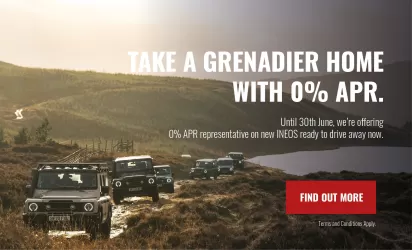 Take a Grenadier Home with 0% APR - Mobile Banner