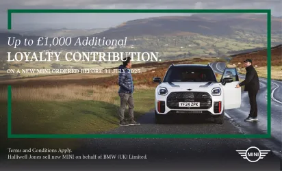 Up to £1,000 Loyalty Contribution on your new MINI*. - Mobile Banner