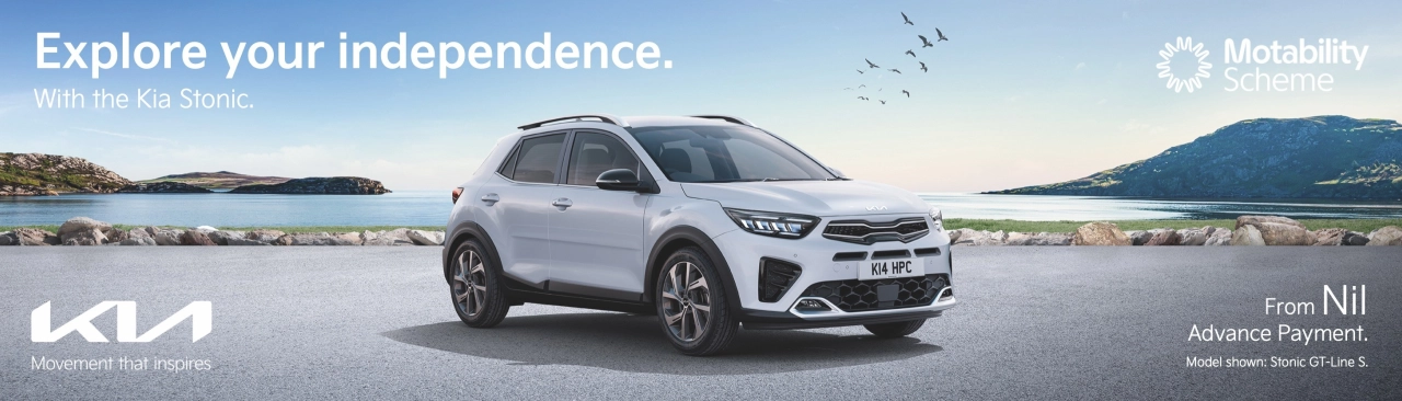 kia q3 motability stonic web banner - Desktop Banner