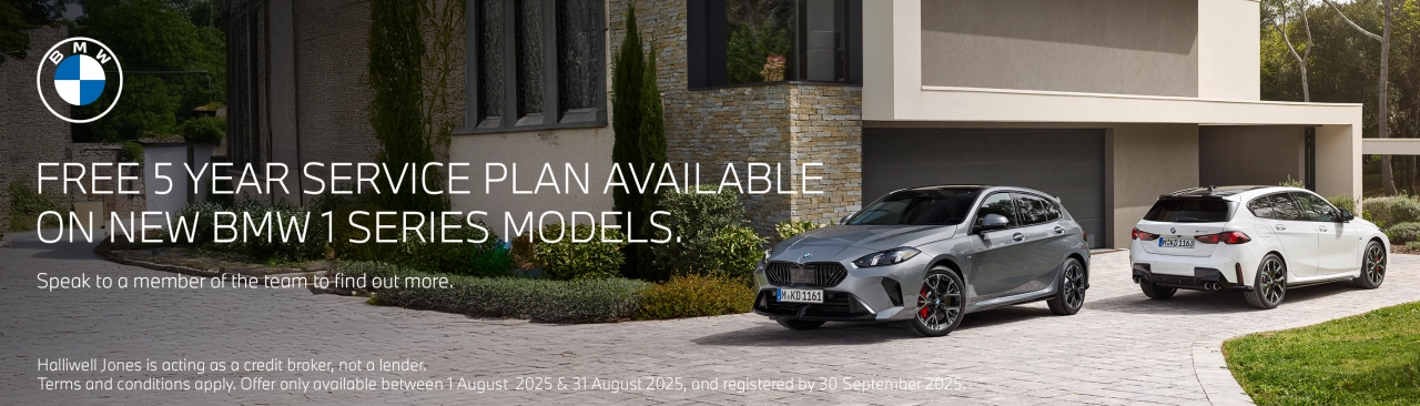 Q3 2025 - BMW New - 1 Series [5-Year Service] - Desktop Banner