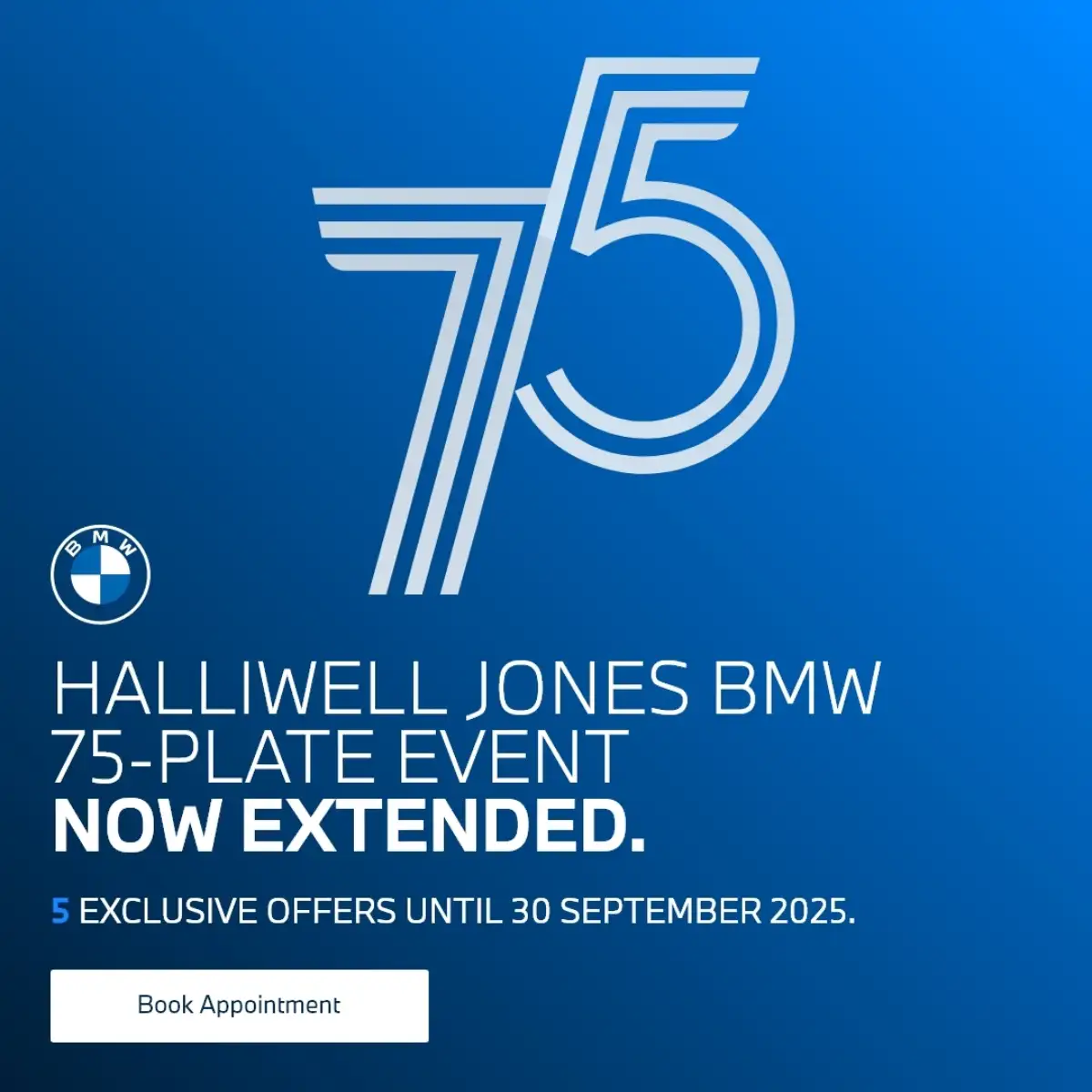 BMW 75-Plate Banners Pop-up