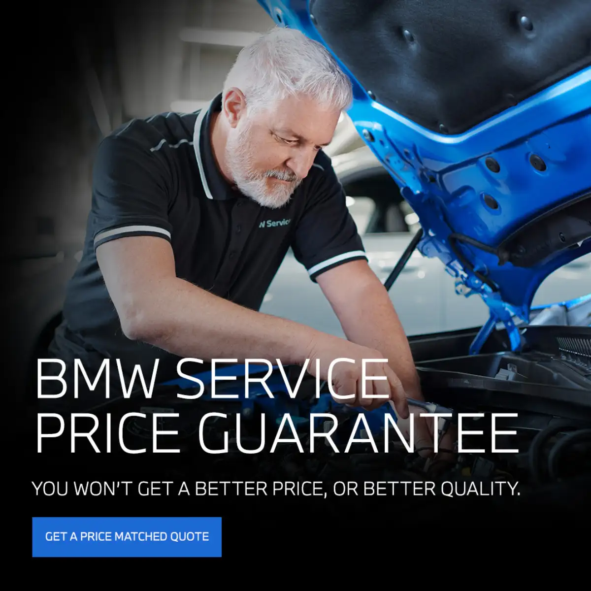 BMW Service Price Promise Pop-up