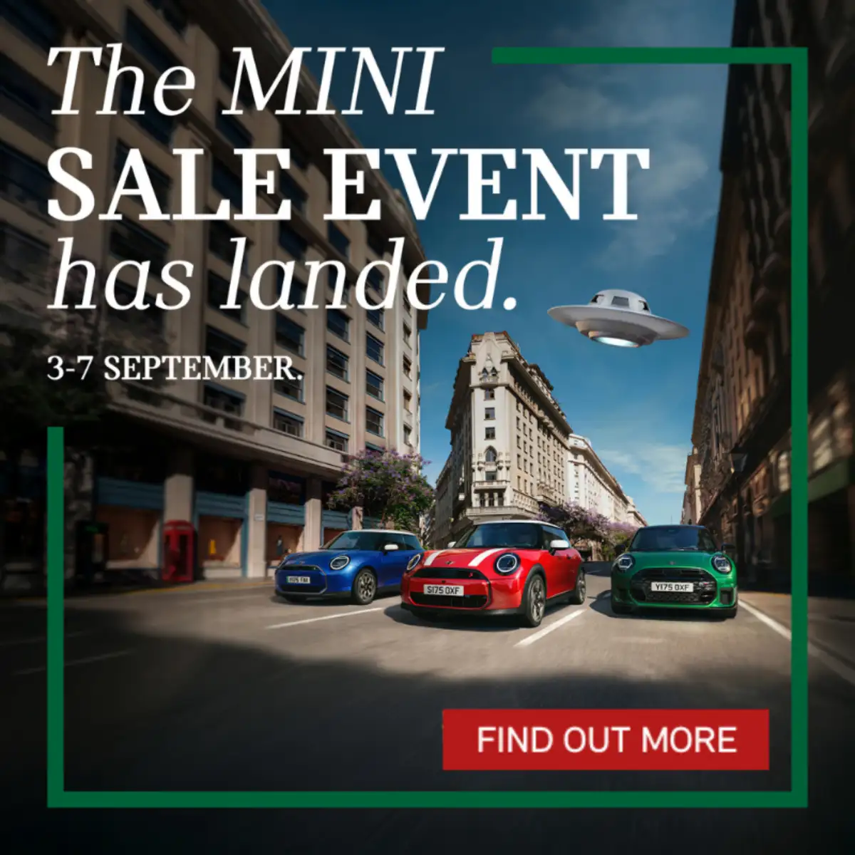 MINI Q3 2026 SEPTEMBER SALE EVENT Pop-up