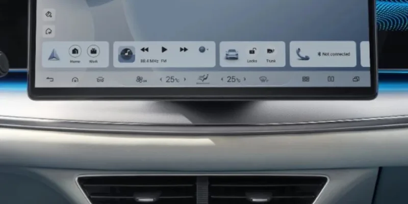 15.6” rotating centre screen