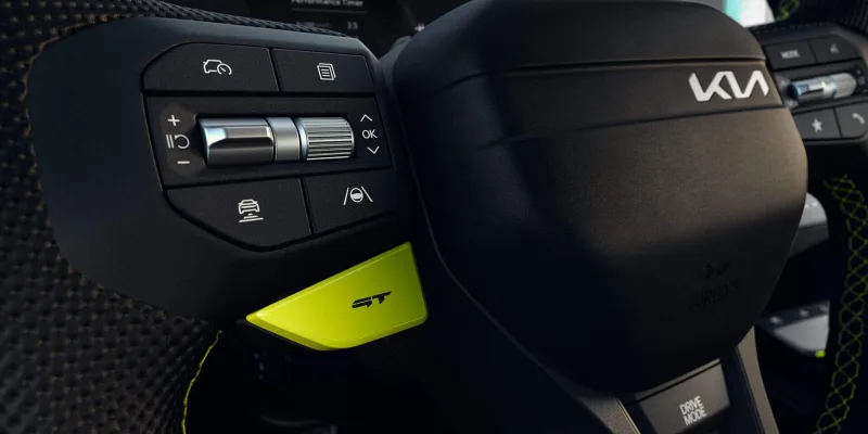 Unique GT-inspired cockpit