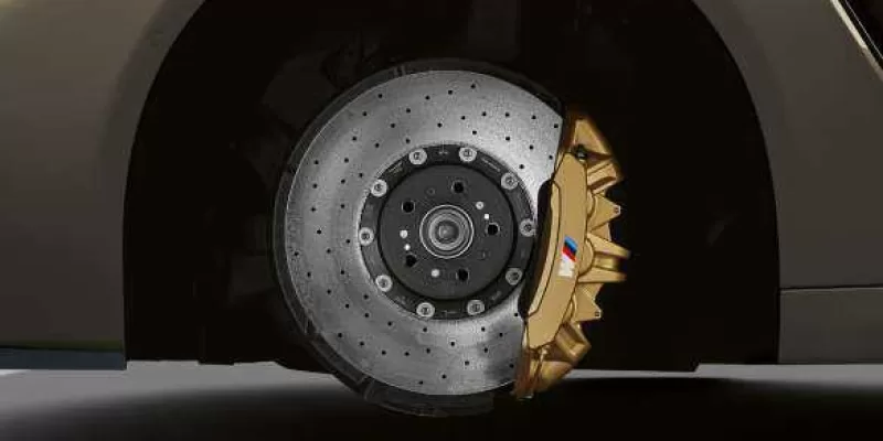 M Carbon ceramic brake.