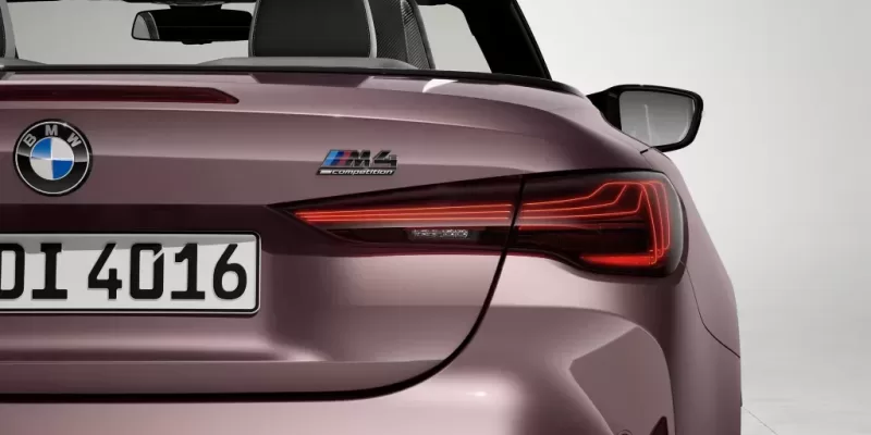 Unmistakeable rear lights.